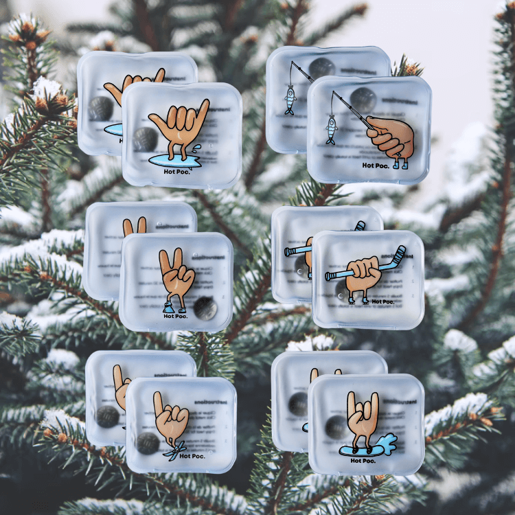 HotPoc Lot familial de chauffe-mains réutilisables et écologiques (paquet de 12)