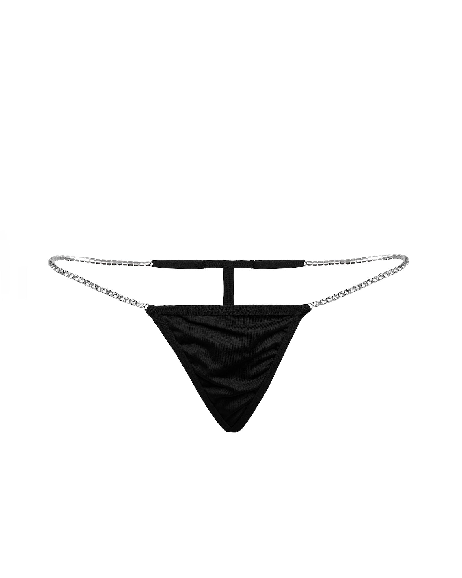 Adjustable Sides Rhinestone Thong, Eclipse