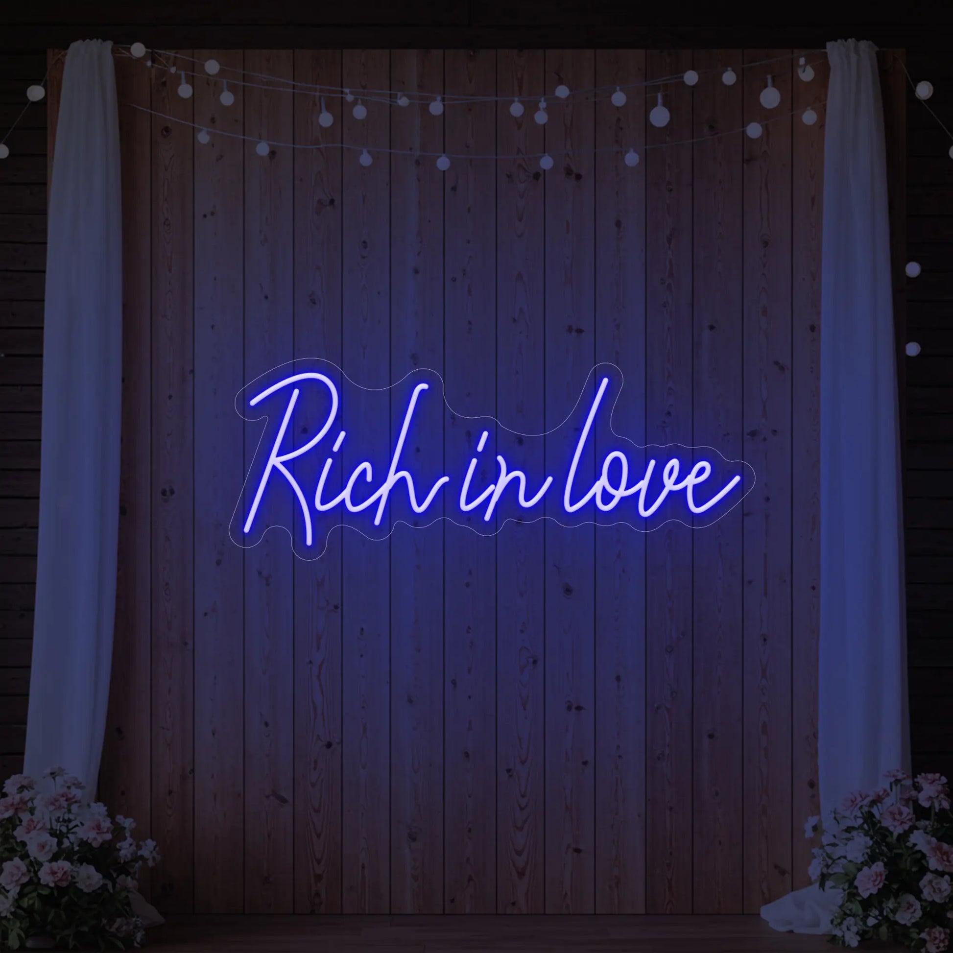Rich in Love Neon Sign
