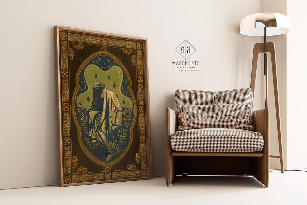 Estampe giclée « La Nuit » de Richard Roland Holst : Art nouveau symboliste