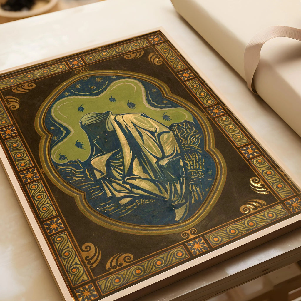 Estampe giclée « La Nuit » de Richard Roland Holst : Art nouveau symboliste