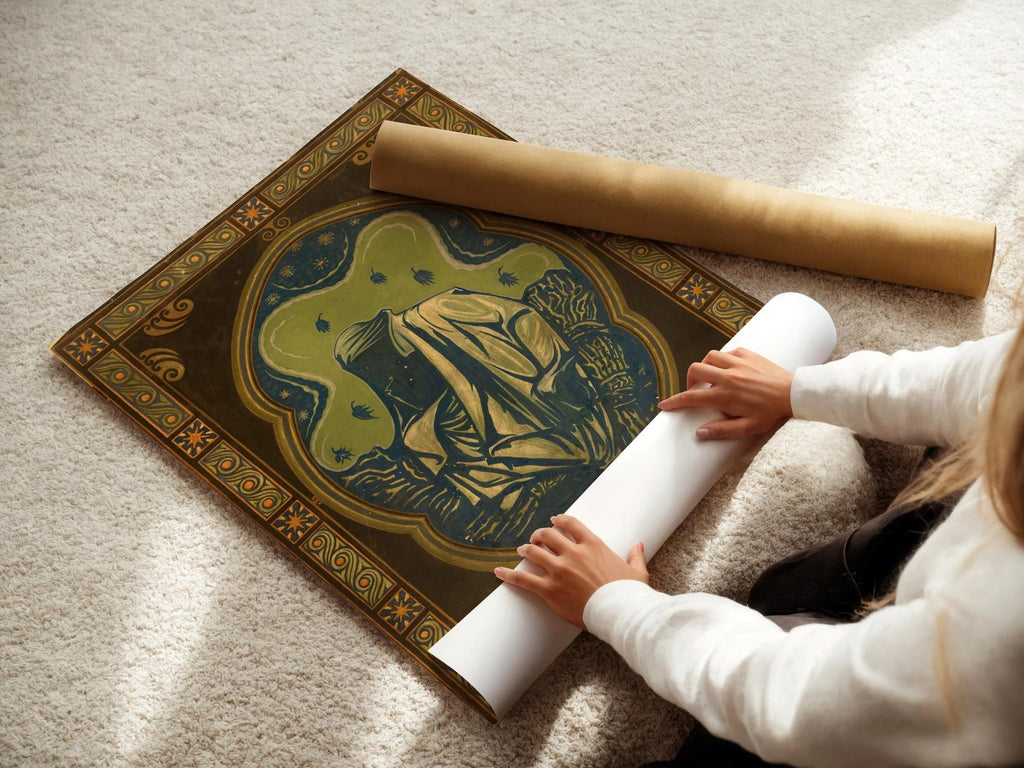 Estampe giclée « La Nuit » de Richard Roland Holst : Art nouveau symboliste