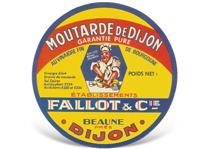 Edmond Fallot - Ensemble de 3 moutardes de Dijon (3 x 100 ml) (Provençale, Traditionnelle, Pain d'épices)