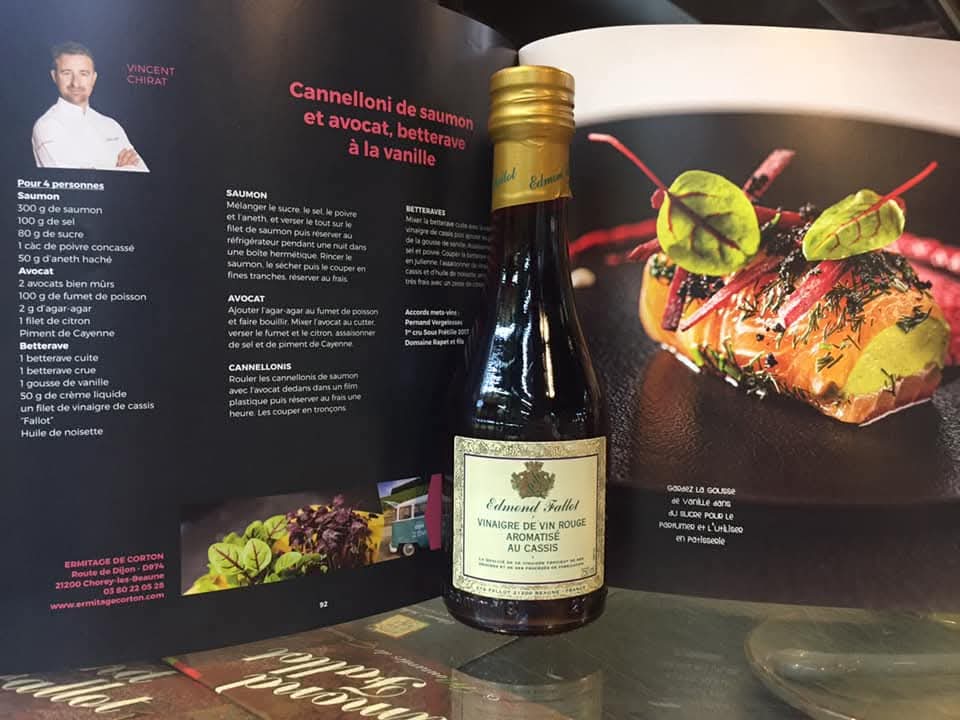 Vinaigre de vin rouge à la framboise Edmond Fallot 250 ml