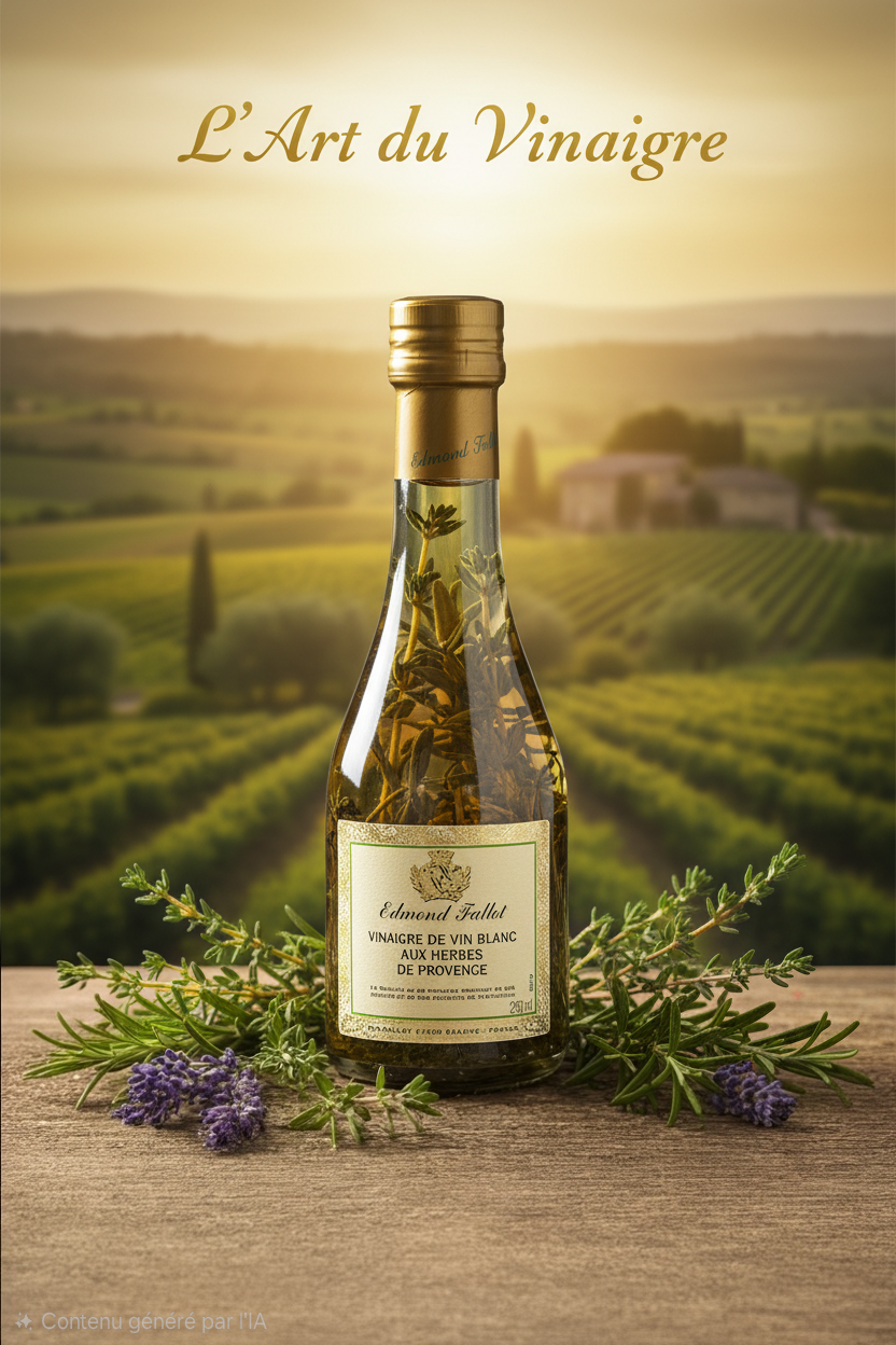 Vinaigre de vin blanc aux herbes de Provence 250 ml