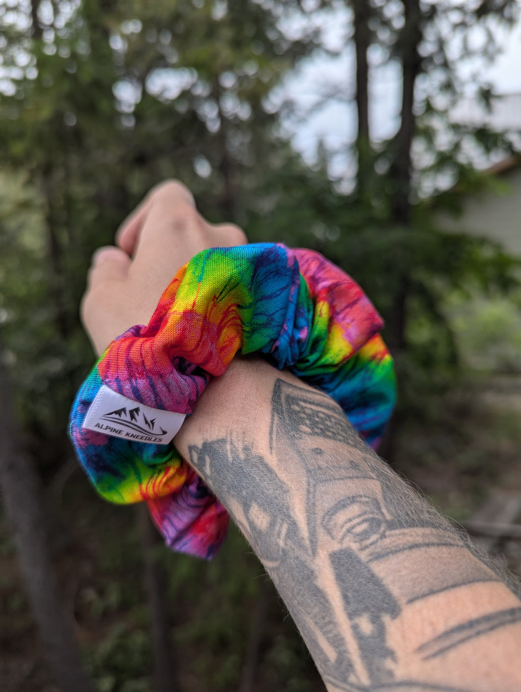 Rainbow Sunrise - Maple Cotton Scrunchie