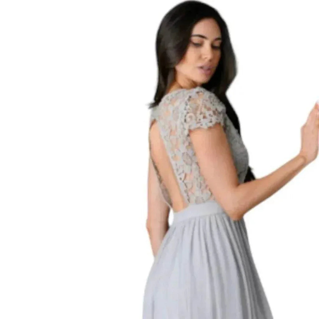 Open-Back Long Dress