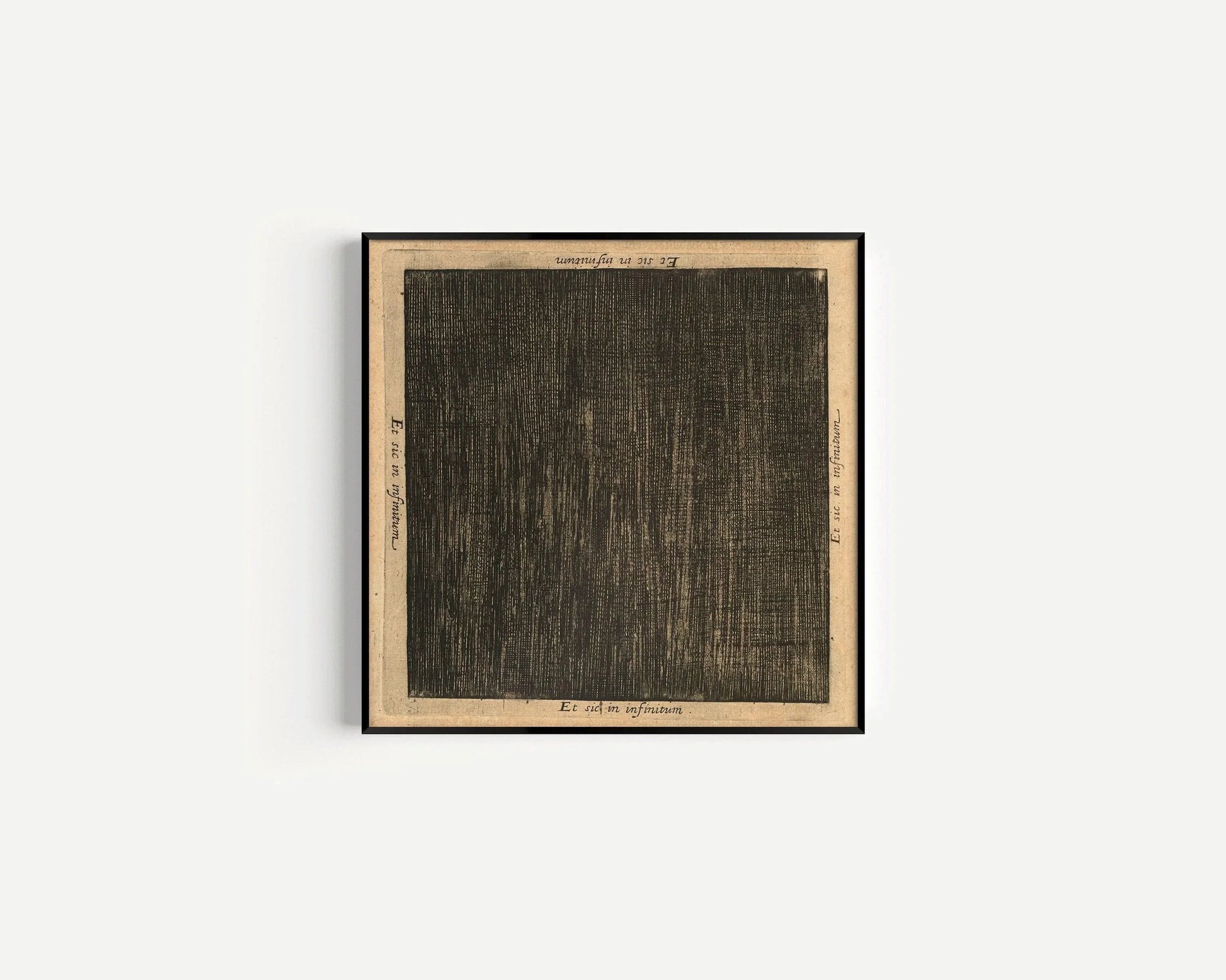 Robert Fludd Esoteric Art Print - And so on to Infinity - Monochrome Beige Giclee (1x1)