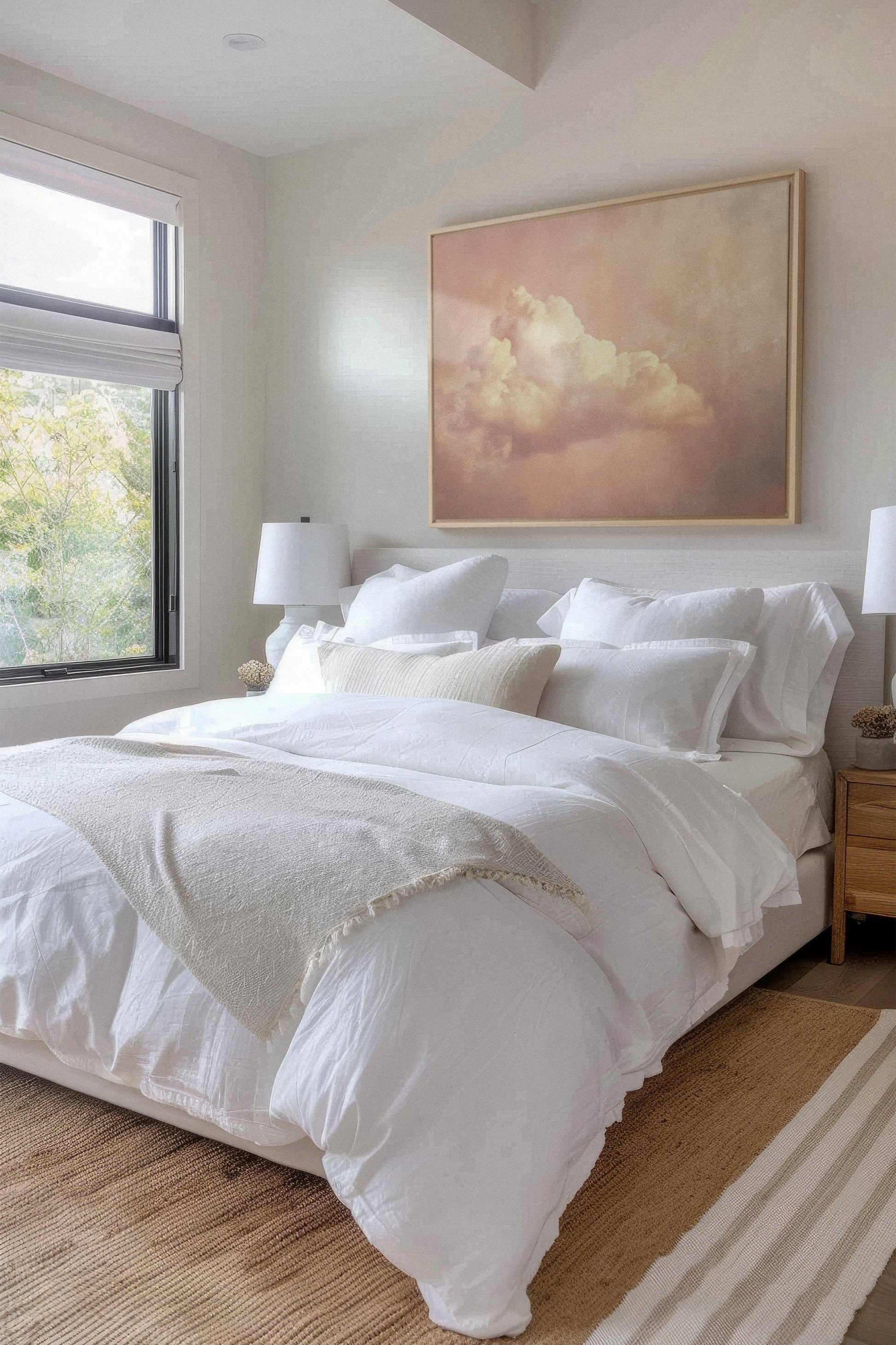 ROSE MIST, Stretched Canvas Artwork