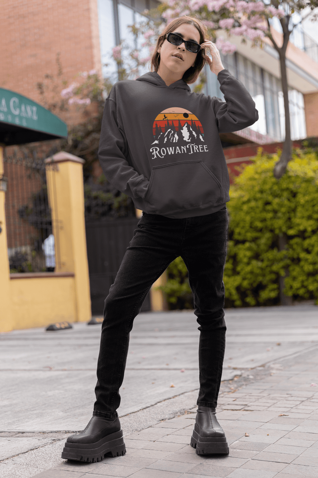 RowanTree Mountains Unisex Hoodie