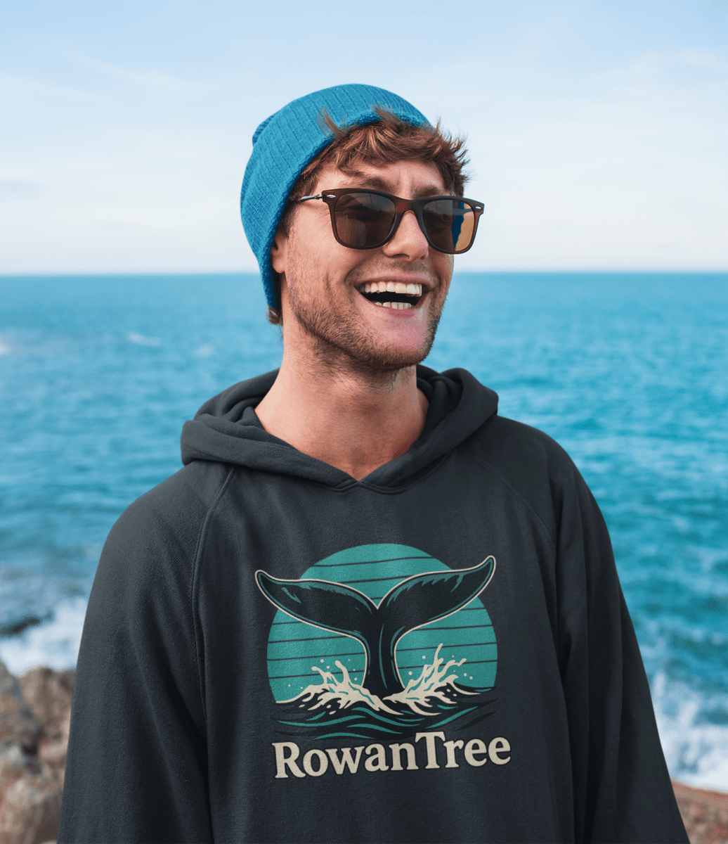 RowanTree Whale Song Pullover Hoodie