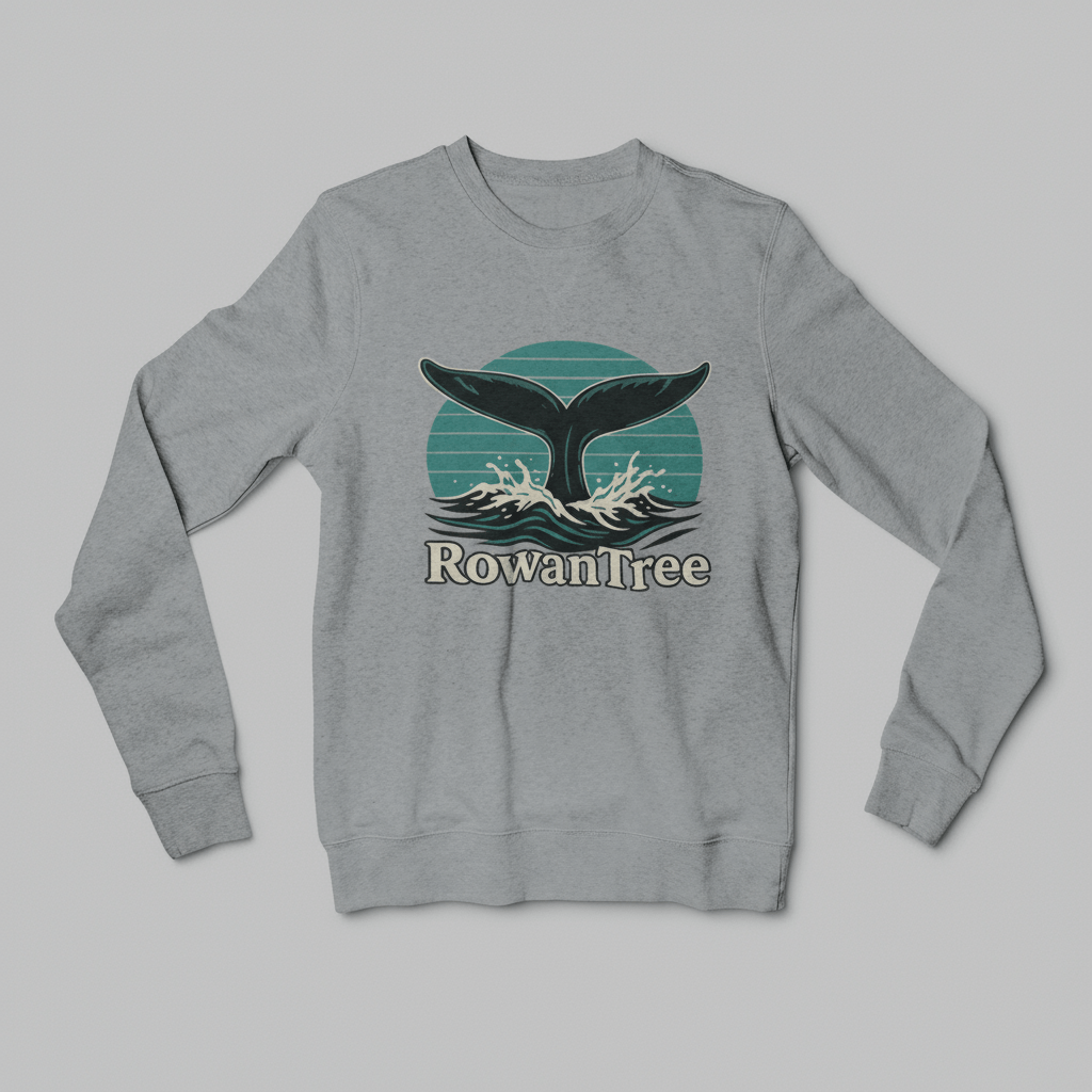 RowanTree Whale Song Crewneck Sweatshirt