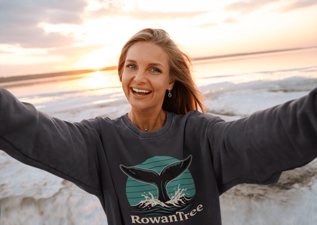 RowanTree Whale Song Crewneck Sweatshirt