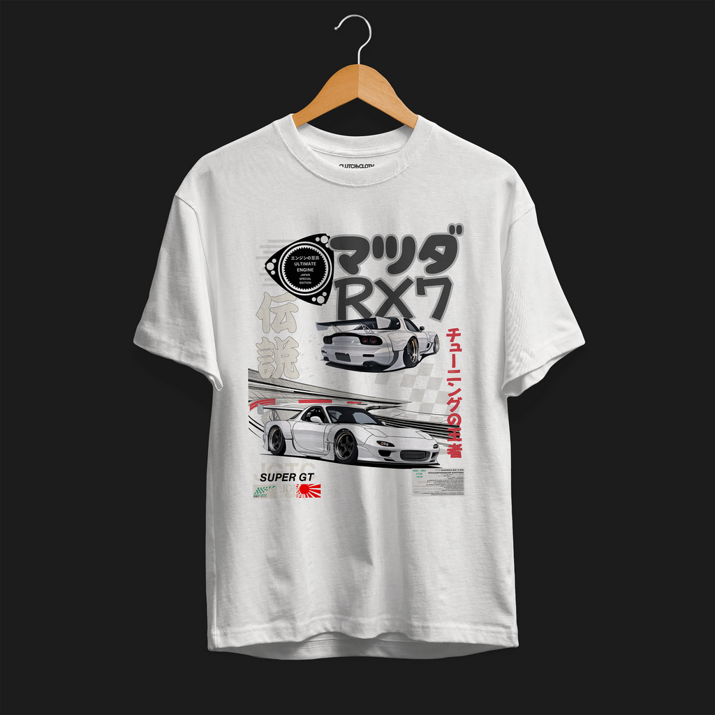 T-shirt graphique automobile légendaire Suzuka RX7 | Homme et femme (unisexe)