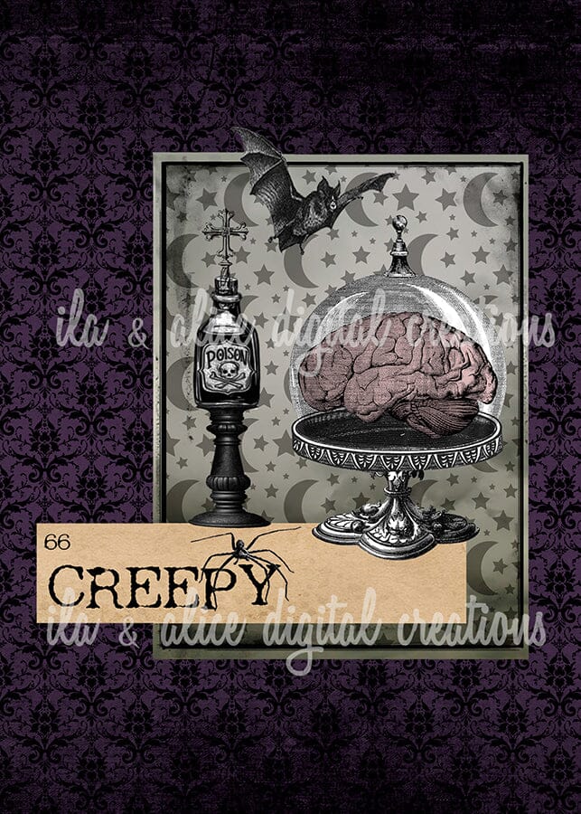 Dark Eerie Spooky Postcards