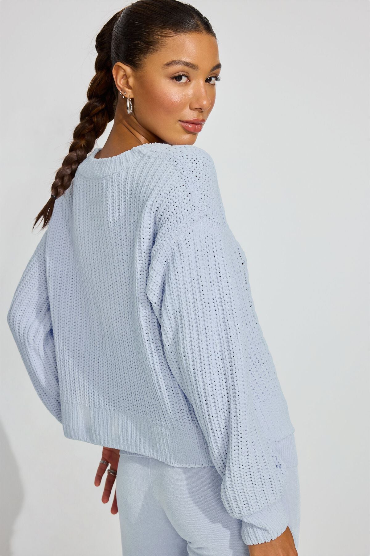 Pull surdimensionné en chenille