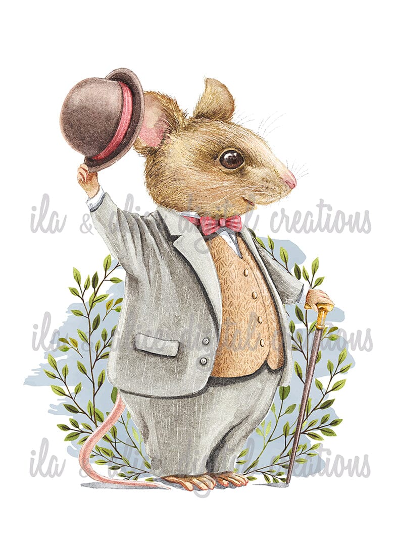 Cartes postales d'animaux de campagne mignons