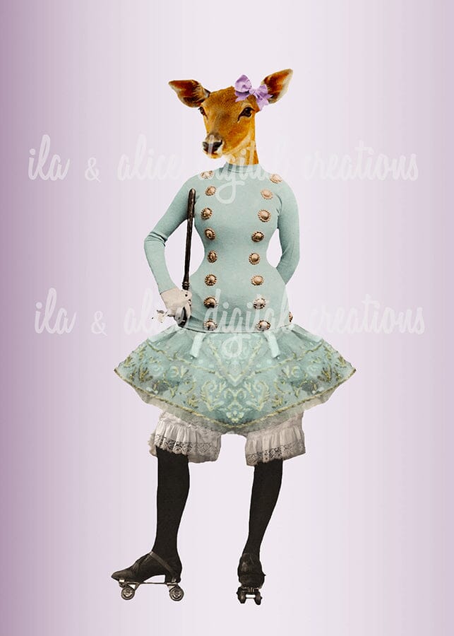 Fashionable with Fur and Feathers Postcards