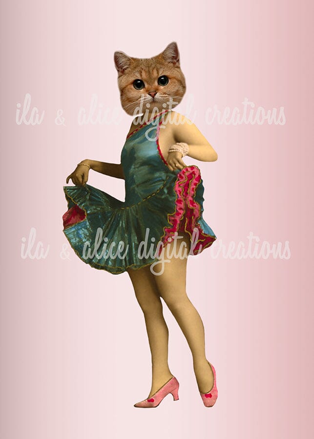 Fashionable with Fur and Feathers Postcards