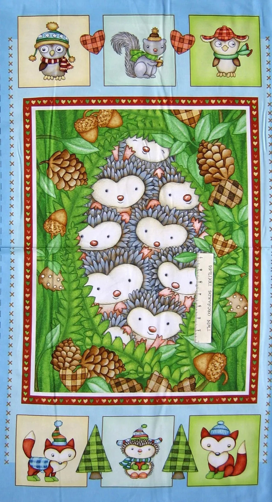 Panneau des animaux des bois de Hedgehugs