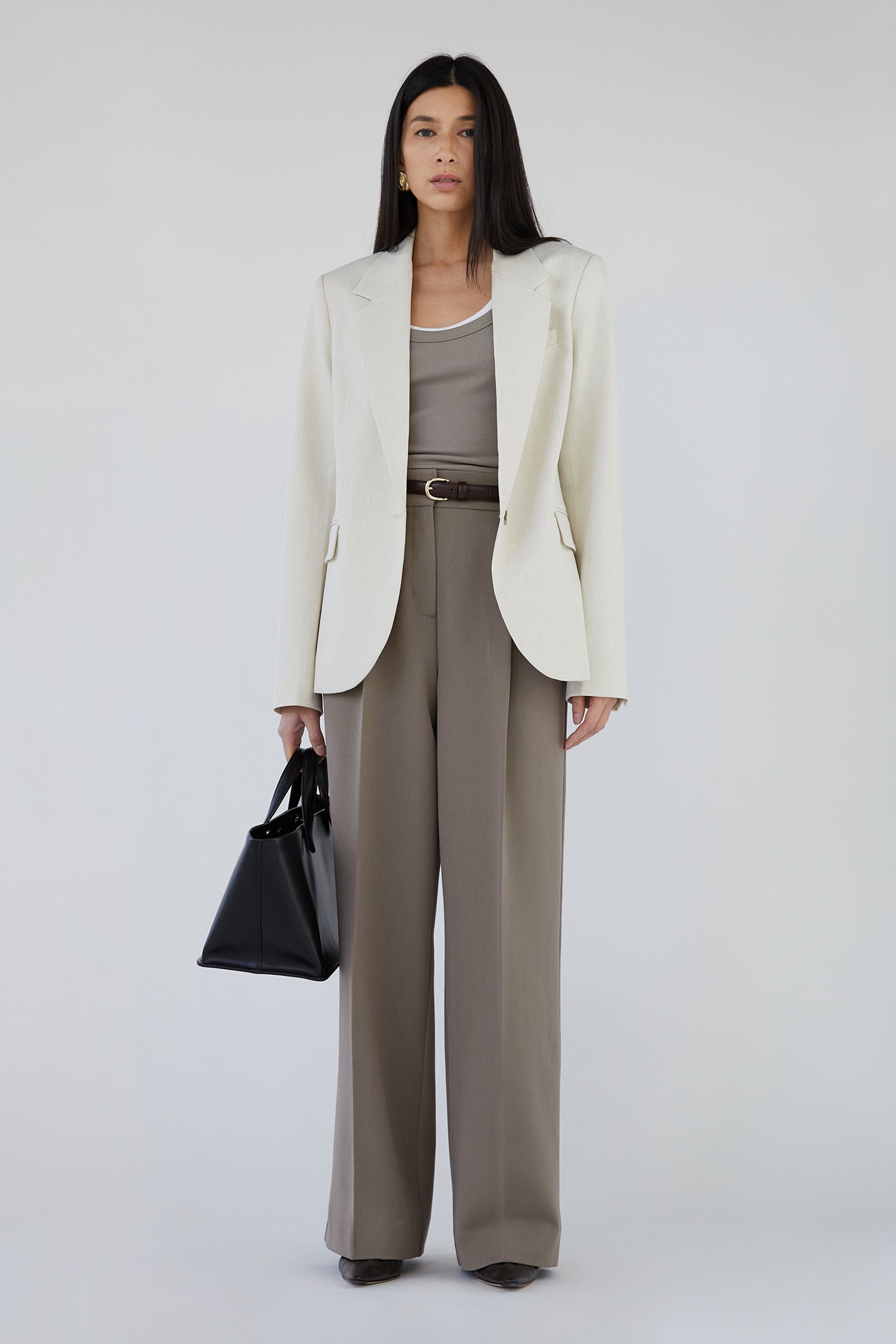 PANTALON À JAMBES LARGES