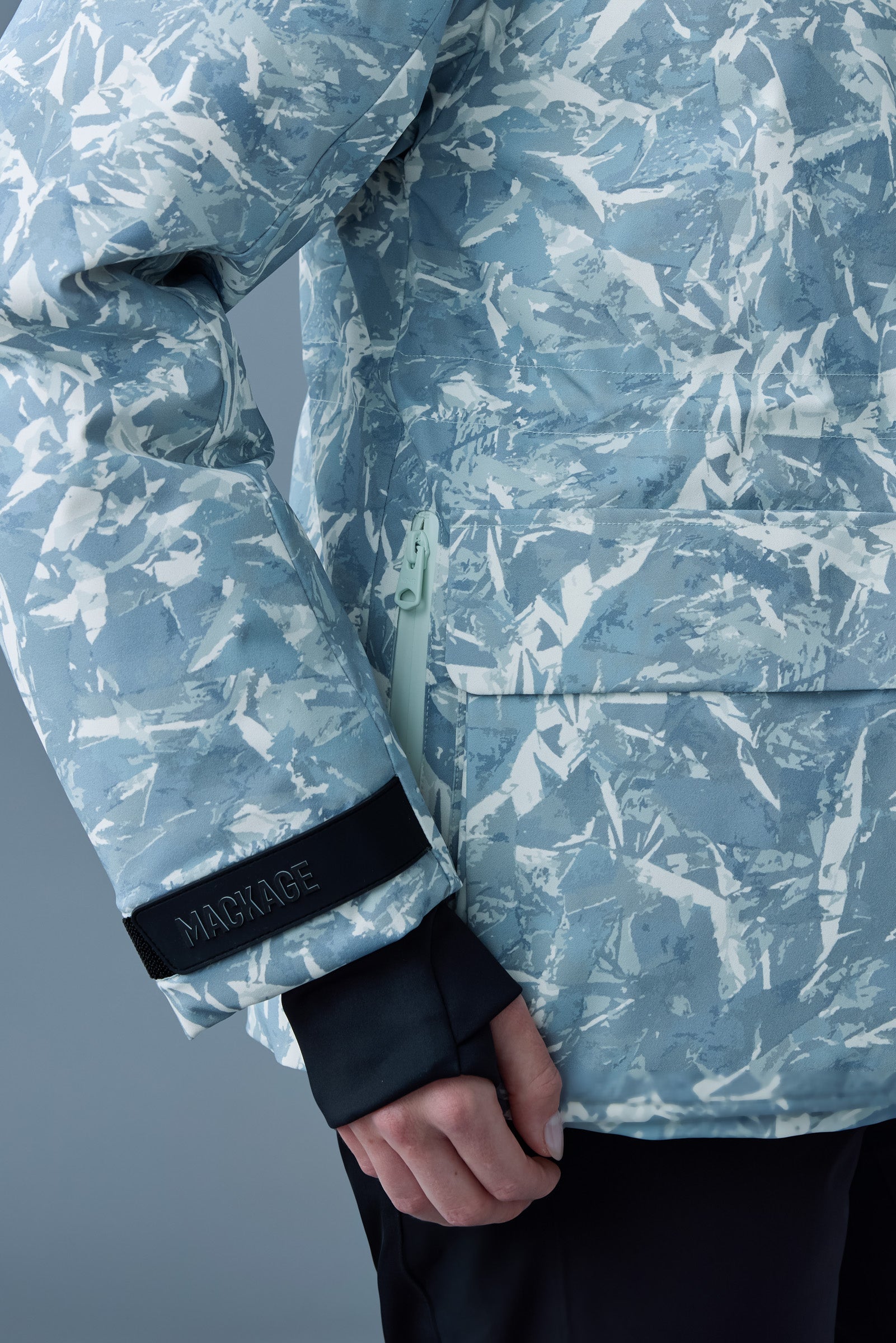 Veste de ski en duvet à imprimé Frost ICLYN-FP