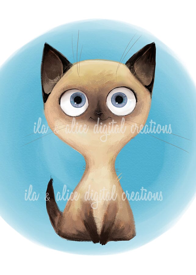 Mischievous Watercolour Cats