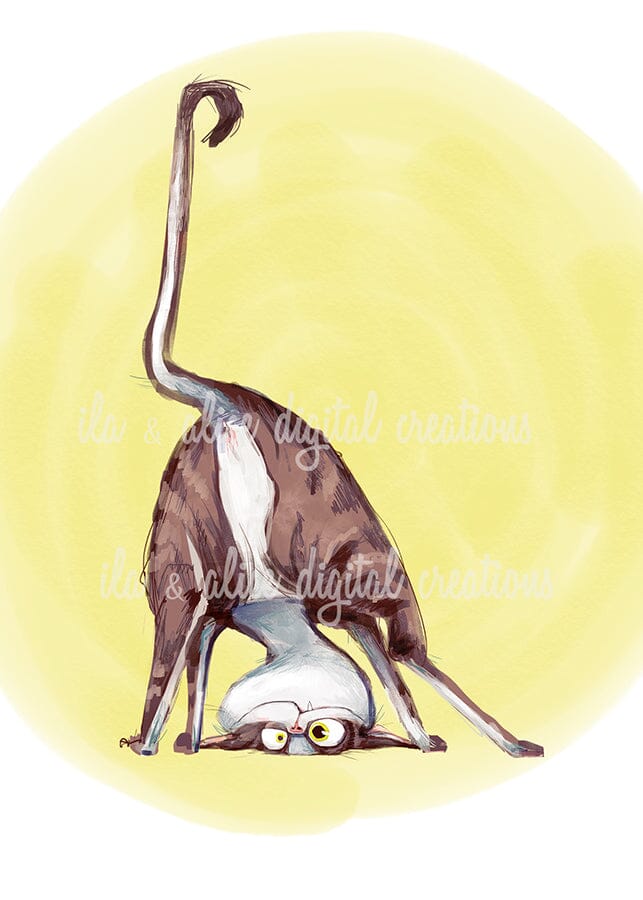 Mischievous Watercolour Cats