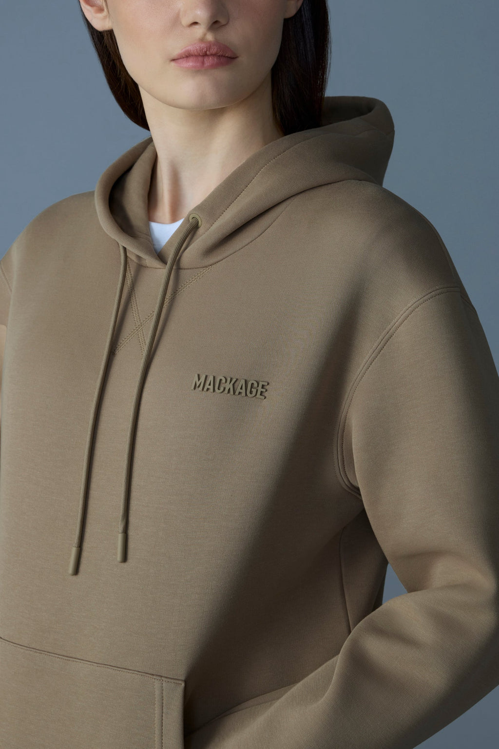 KRYSTIANA Double-face Jersey hoodie