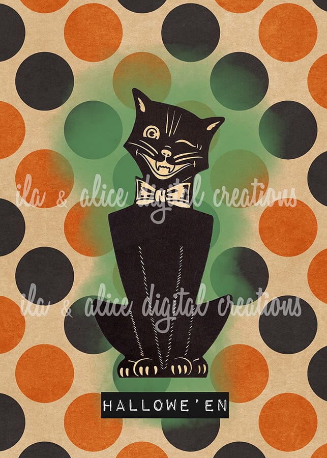 Retro Halloween Postcards