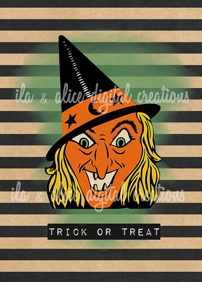 Retro Halloween Postcards