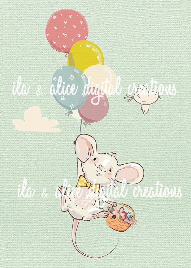 Playful Mice Postcards