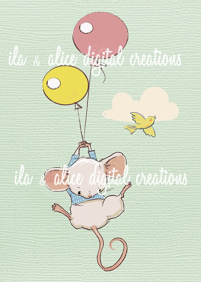 Playful Mice Postcards