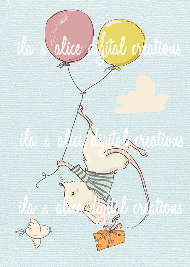 Playful Mice Postcards