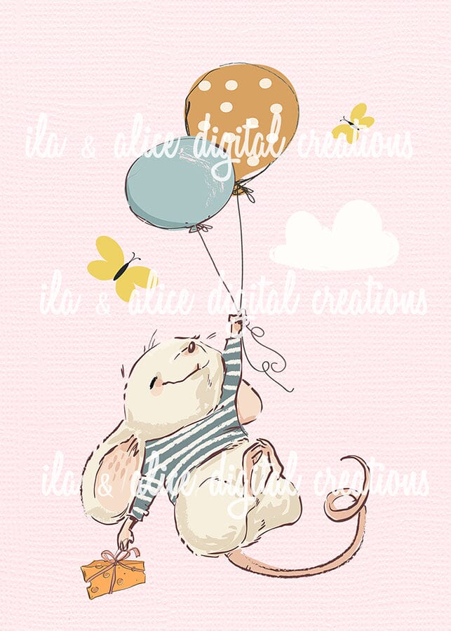 Playful Mice Postcards