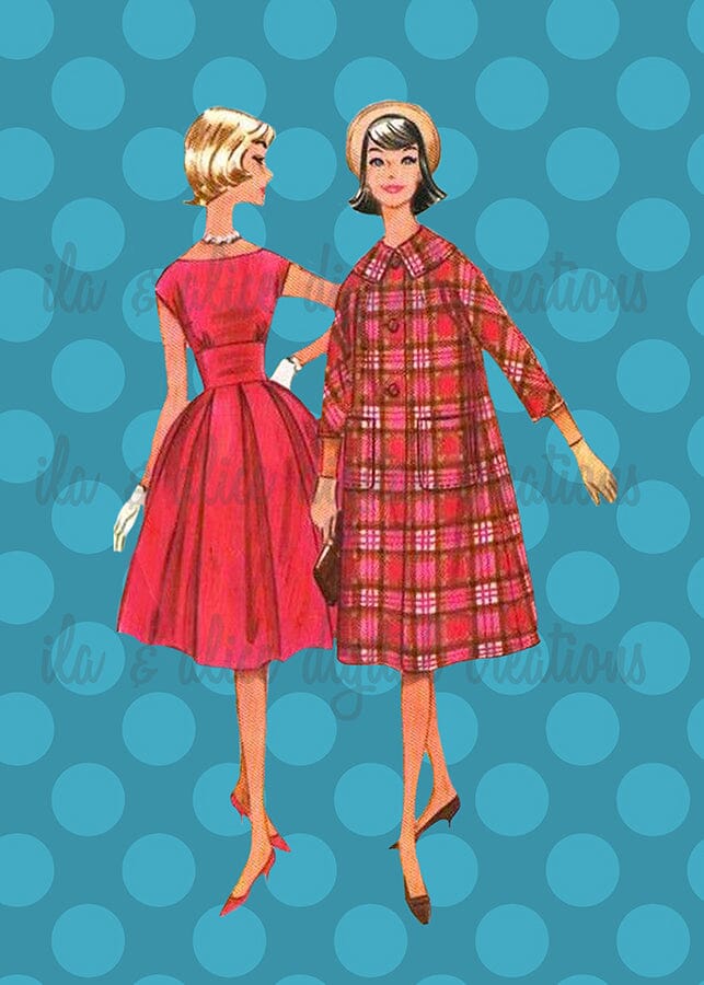 Retro Fashion Postcards