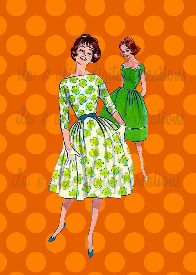 Retro Fashion Postcards