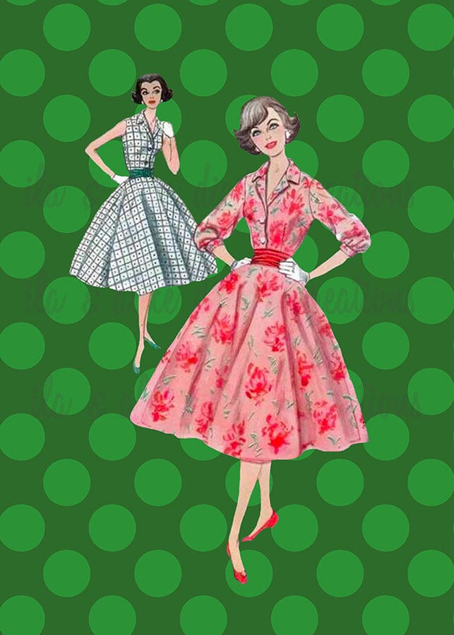 Retro Fashion Postcards