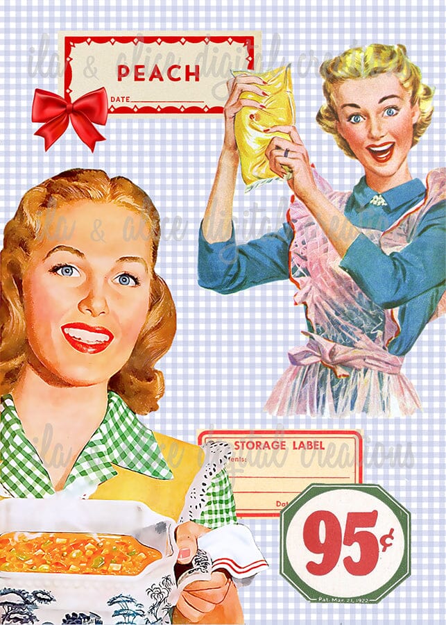 Retro Housewife Postcards