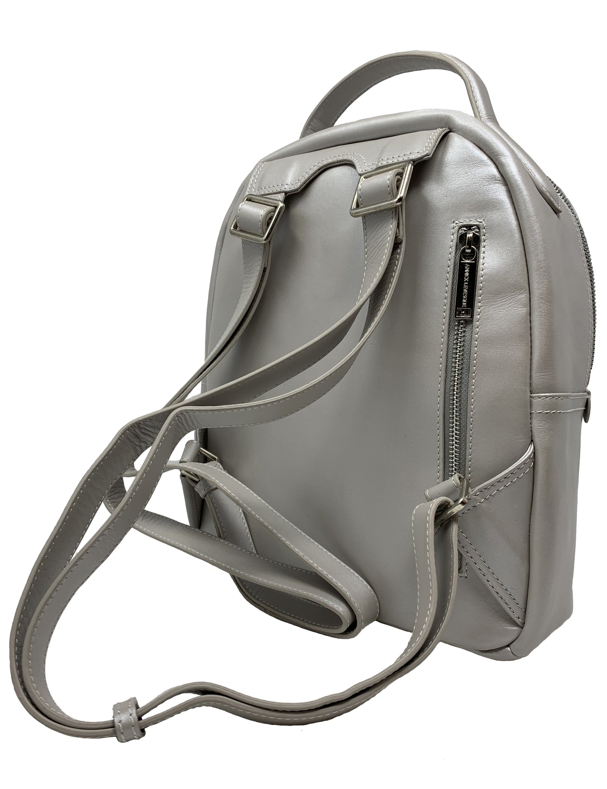 Genuine Leather Beaded Backpack, Eve