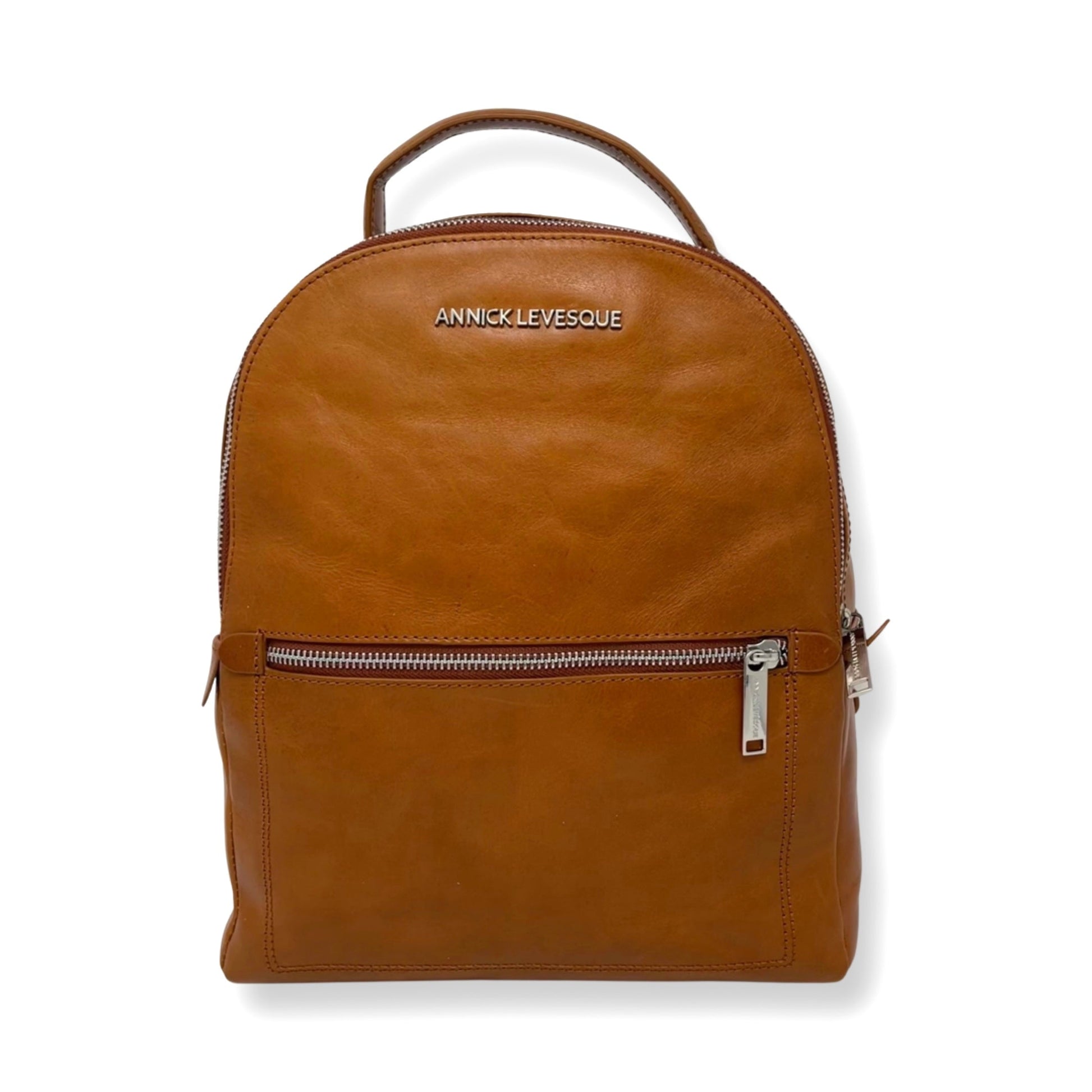 Cognac Leather Backpack | Eve - PREORDER