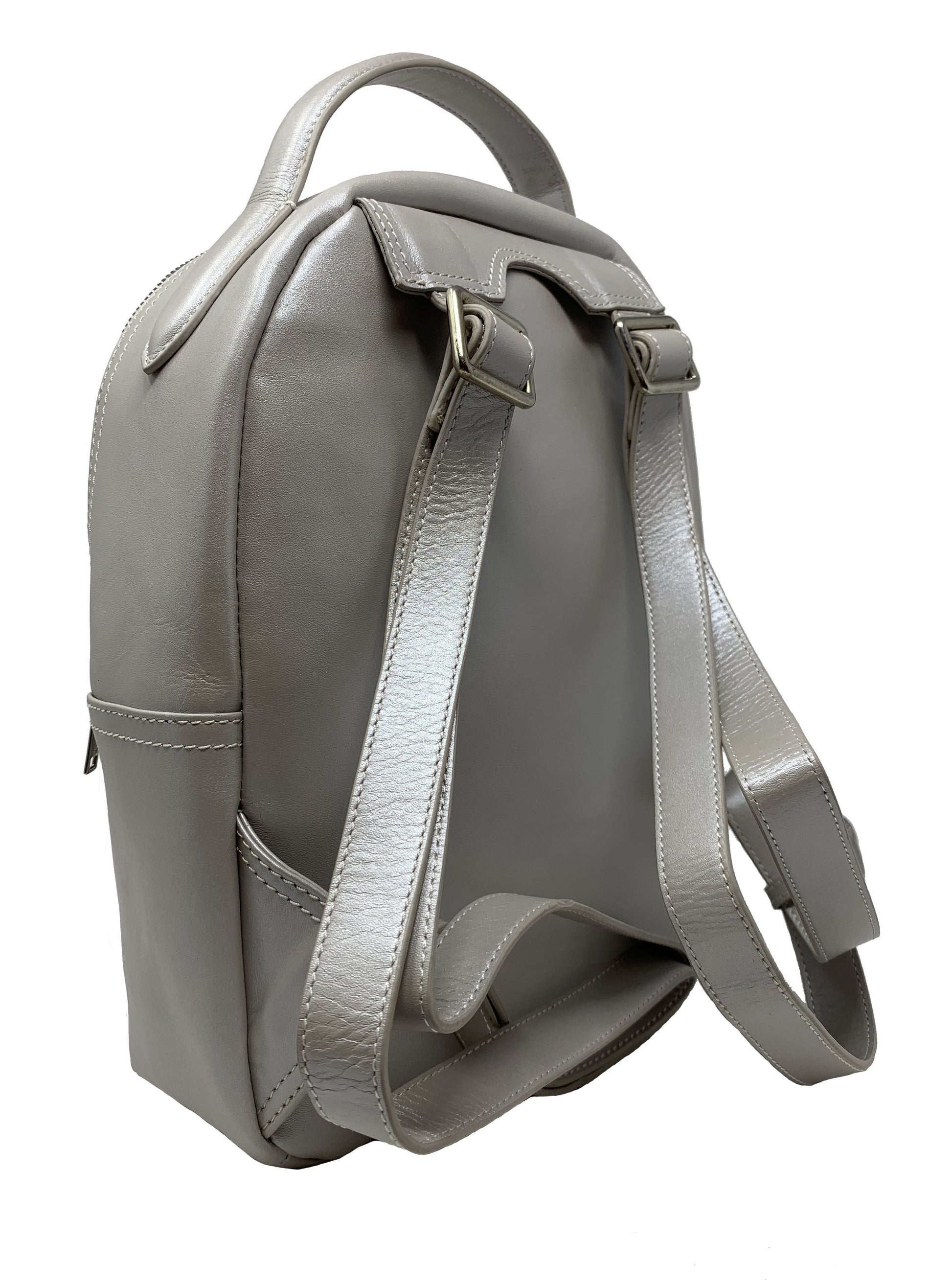 Genuine Leather Beaded Backpack, Eve