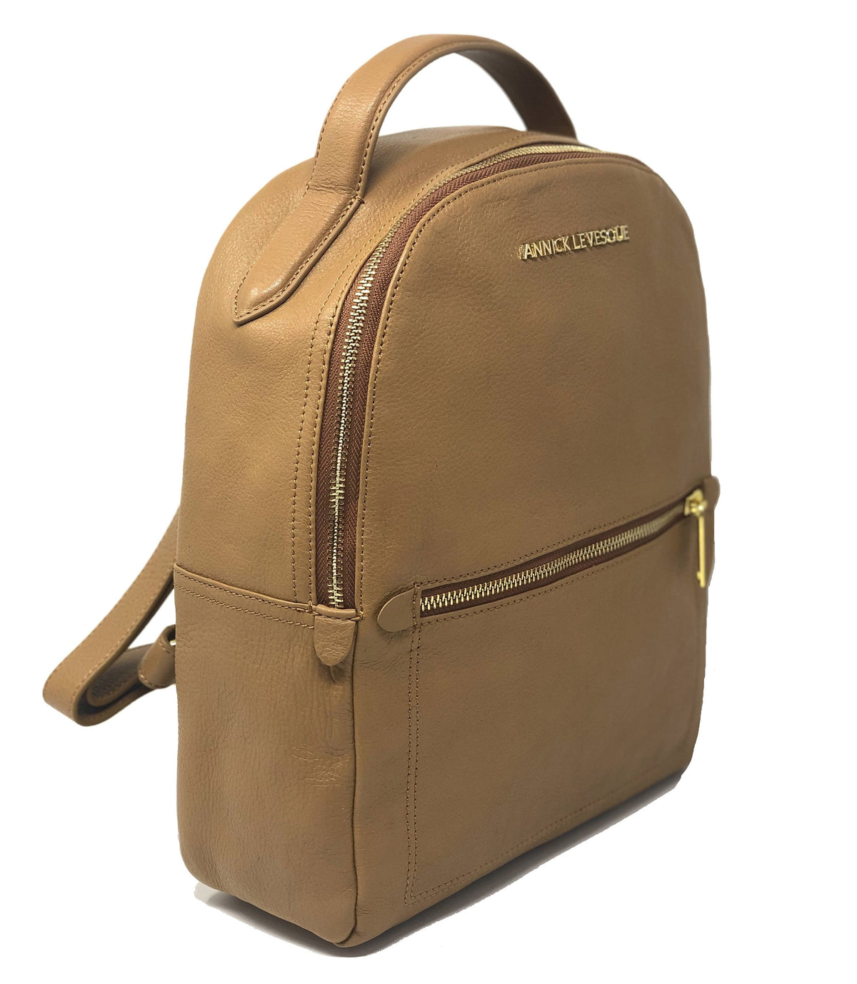 Genuine Leather Tan Backpack | Eve