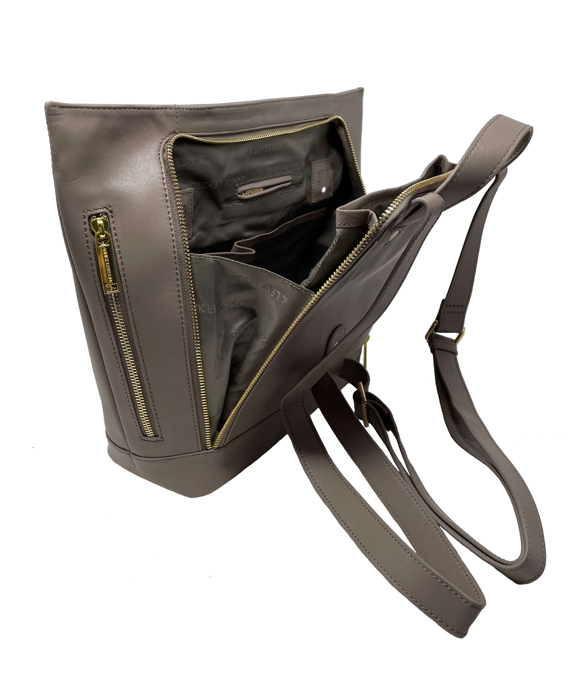 Lore Leather Backpack | Taupe