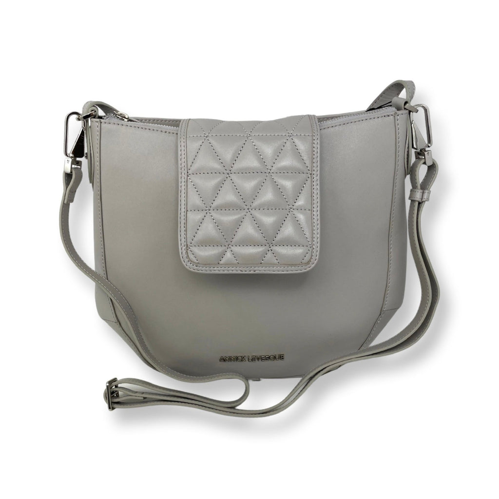 Beaded Leather Handbag, 2-in-1, Isabelle