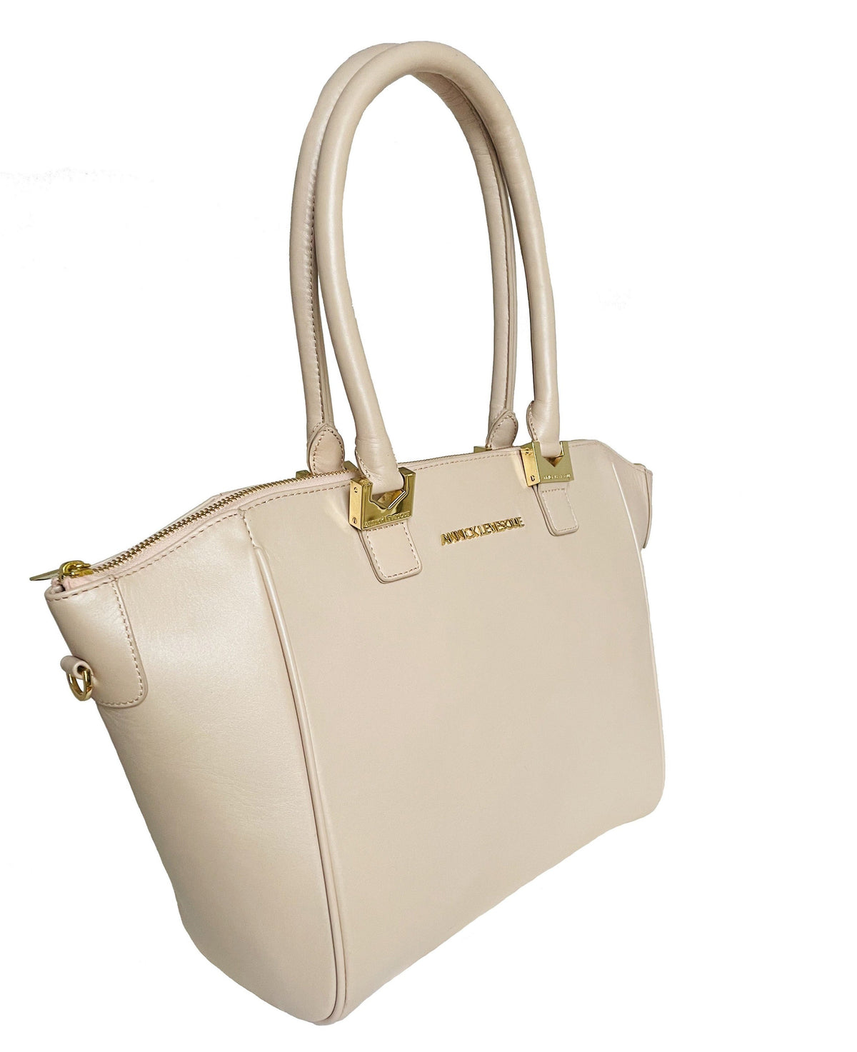 Blush Pink Leather Handbag | Mona Medium