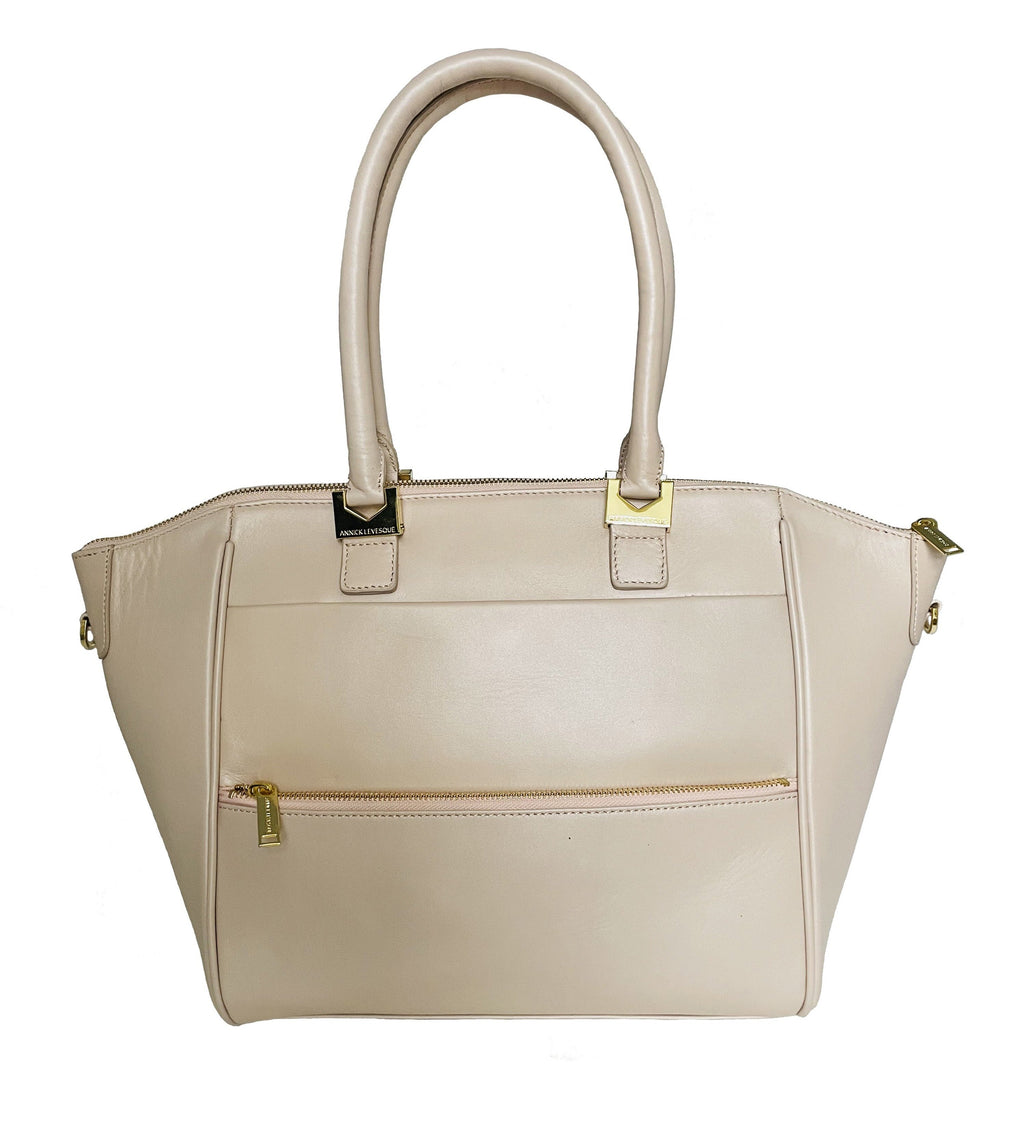 Blush Pink Leather Handbag | Mona Medium