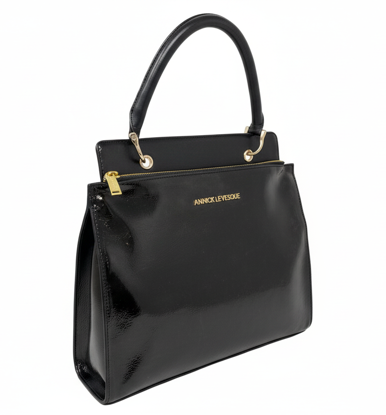 Black Patent Leather Handbag, Chloé
