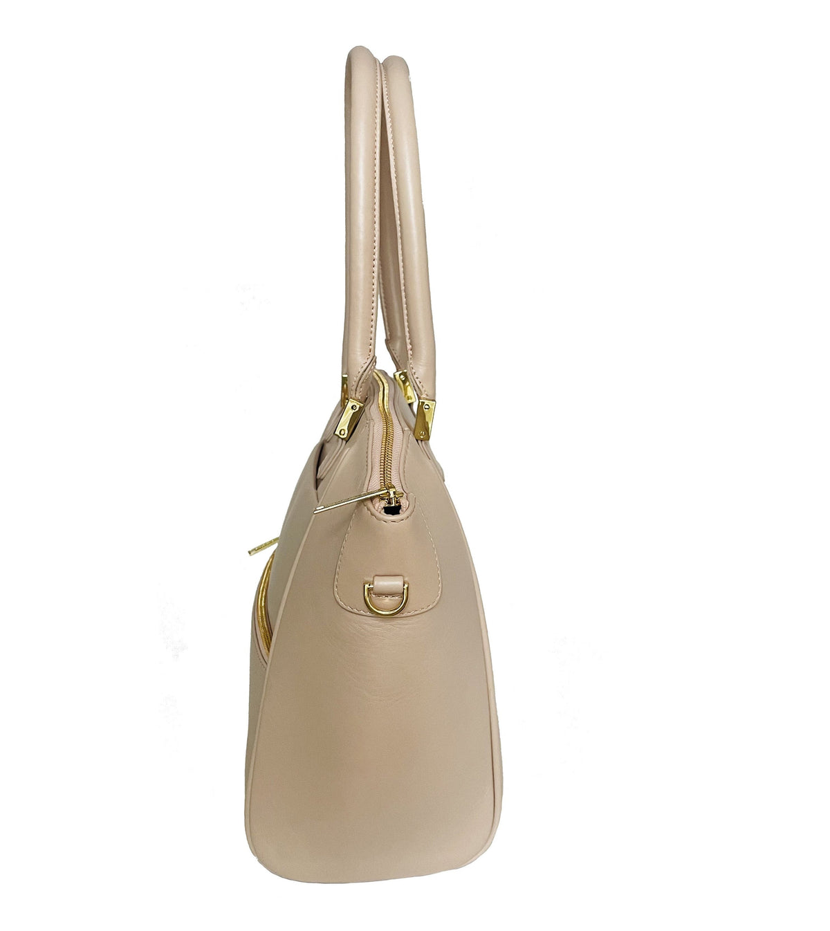 Blush Pink Leather Handbag | Mona Medium