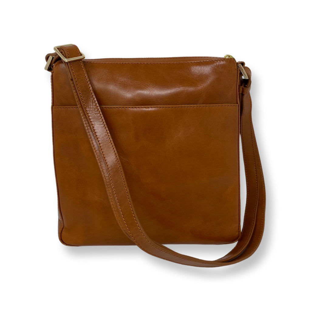 Cognac Leather Shoulder Bag | Gisèle - PREORDER
